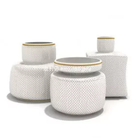 Ceramic Dot Kettle 3d model