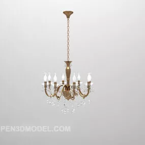 Classic Living Room Chandelier 3d model