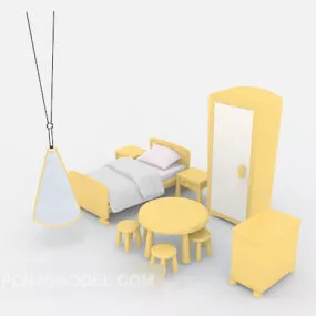 Children’s Bedroom Furniture Set 3d model