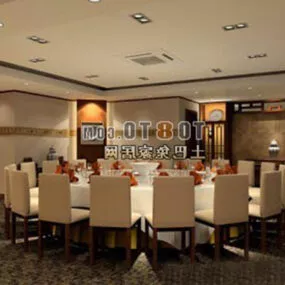 Chinese Ballroom Interior 3d model