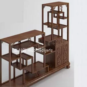 Chinese Bogu Rack Decoration Cabinet 3d model