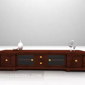 Wooden Style Chinese Tv Cabinet Furniture 3d model
