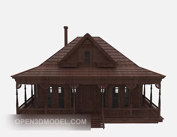 Chinese Ancient Building Wooden 3d model Chinese Ancient Building Wooden 3d model