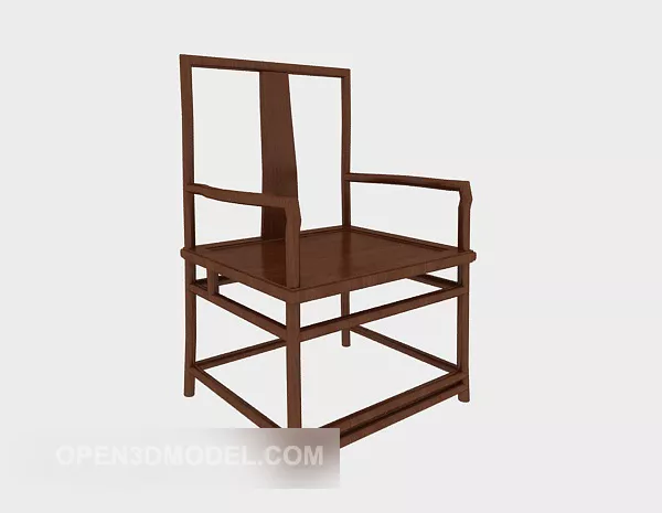 Chinese Armrest Lounge Chair 3d model Chinese Armrest Lounge Chair 3d model