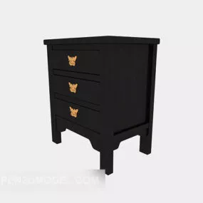 Chinese Bedside Table 3d model