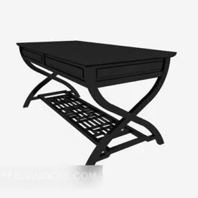 Chinese Black Desk 3d model