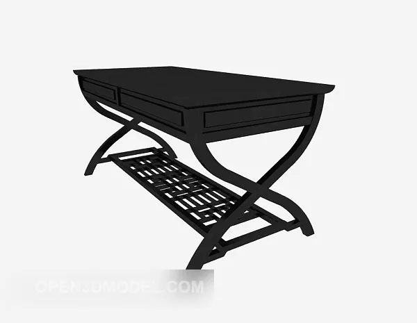 Chinese Black Desk 3d model Chinese Black Desk 3d model