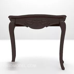 Chinese Entrance Table Black Wood 3d model