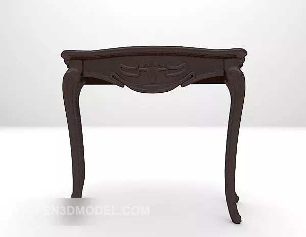 Chinese Entrance Table Black Wood 3d model Chinese Entrance Table Black Wood 3d model