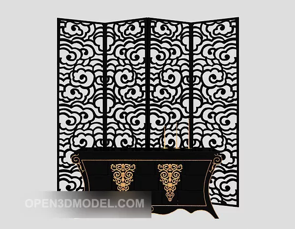 Screen Divider Multiple Frame 3d model