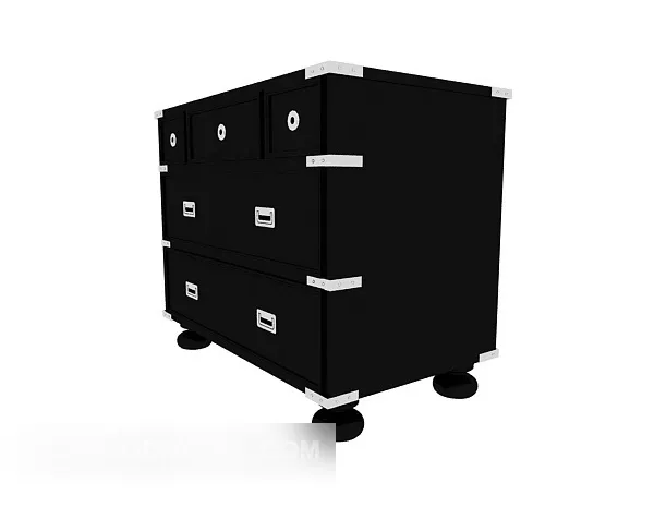 Locker Five Drawers 3d model