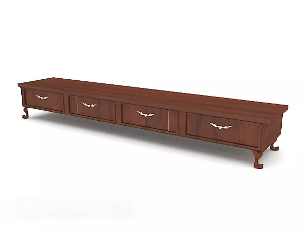 Modern Brown Wooden Tv Cabinet Decor 3d model Modern Brown Wooden Tv Cabinet Decor 3d model