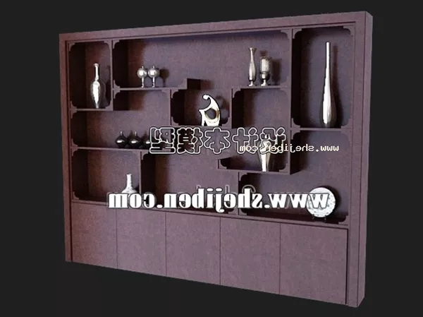 Wooden Cabinet Stylized Modernsm 3d model Wooden Cabinet Stylized Modernsm 3d model