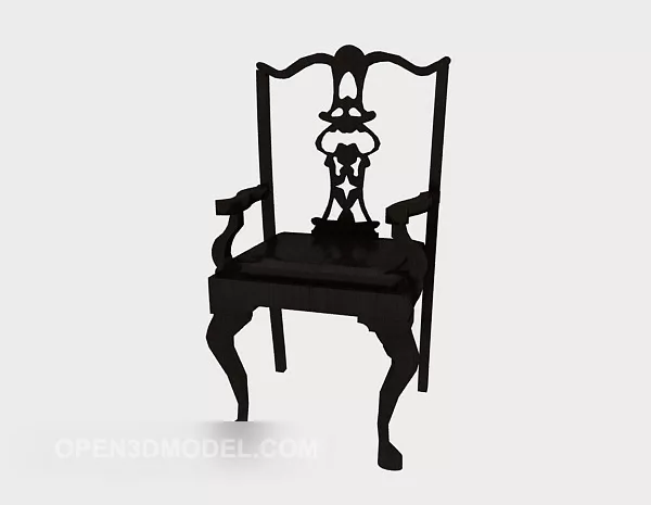 Chinese Carved Home Chair 3d model Chinese Carved Home Chair 3d model