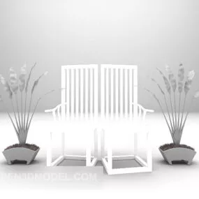 Chinese Chair With Decoration 3d model