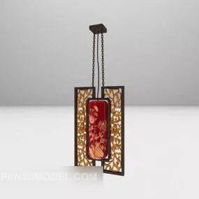 Chinese Retro Chandelier V1 3d model
