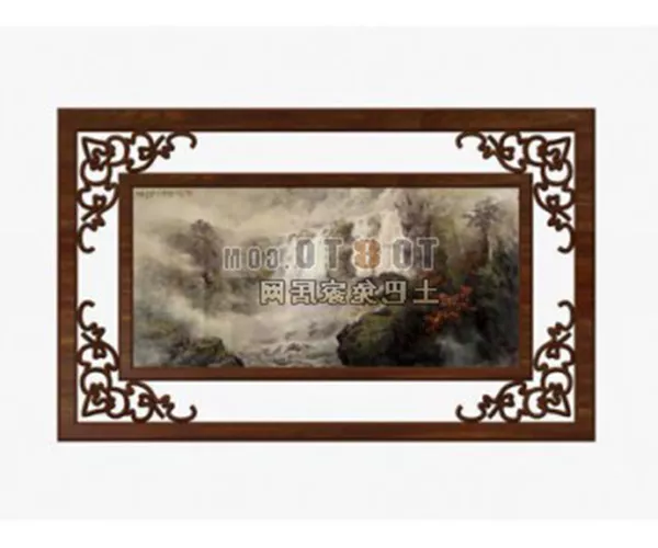 Chinese Classical Hanging Painting 3d model Chinese Classical Hanging Painting 3d model