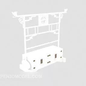Chinese Coat Hanger 3d model