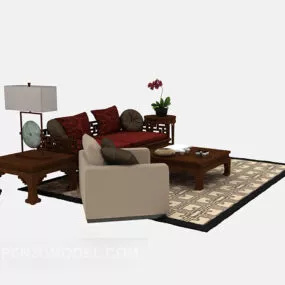 Chinese Modern Furniture Sofa Set 3d model