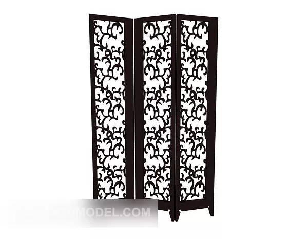 Chinese Complex Solid Wood Screen 3d model Chinese Complex Solid Wood Screen 3d model