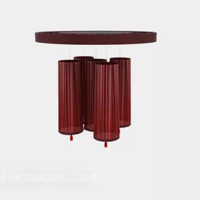 Chinese Creative Copper Chandelier 3d model