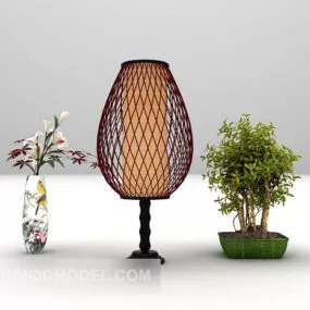 Chinese Decorative Lamp Retro Style 3d model