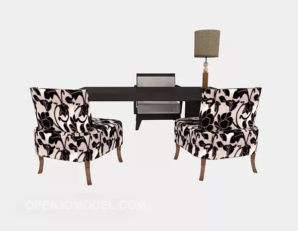 Chinese Desk And Chair 3d model Chinese Desk And Chair 3d model