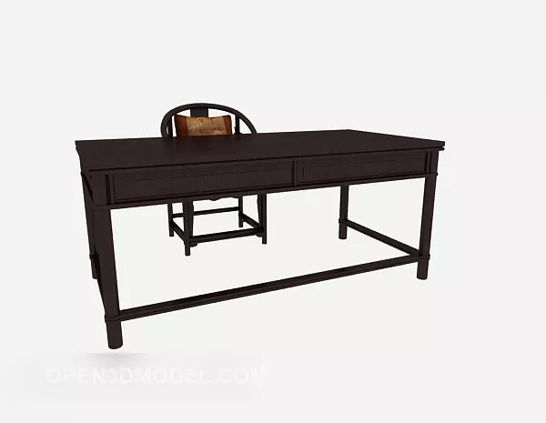 Chinese Desk Bar Case 3d model Chinese Desk Bar Case 3d model