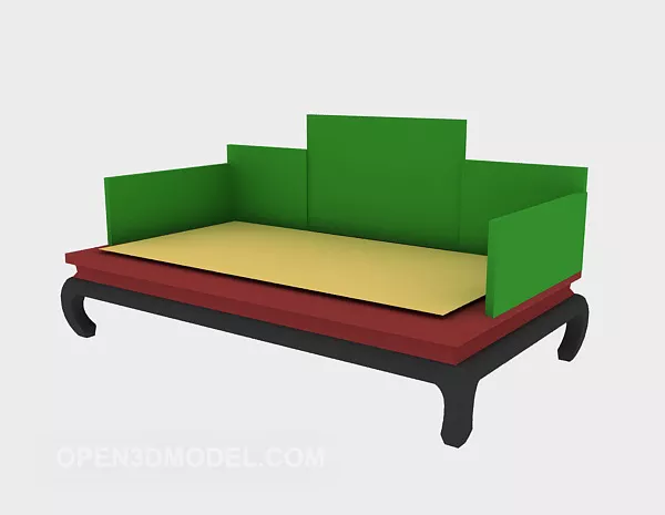 Chinese Double Sofa Concept 3d model Chinese Double Sofa Concept 3d model