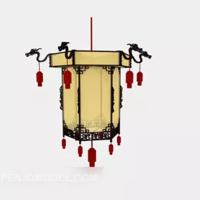Chinese Dragon Decorative Chandelier 3d model