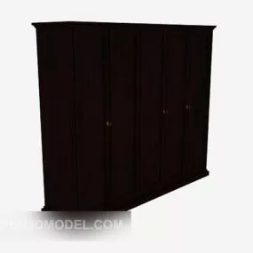 Chinese Five-door Large Wardrobe 3d model