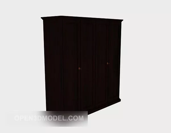 Ash Wardrobe Bogem With Mirror On Door 3d model