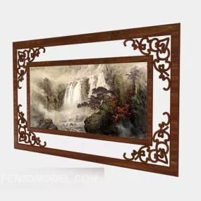 Chinese Painting Frame 3d model
