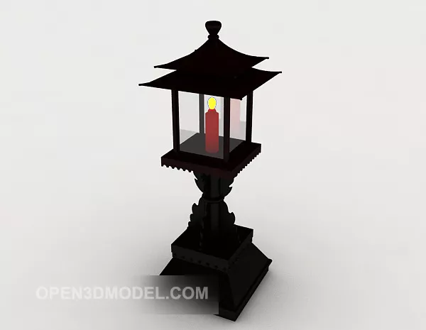 Chinese Garden Lamp Classic 3d model Chinese Garden Lamp Classic 3d model