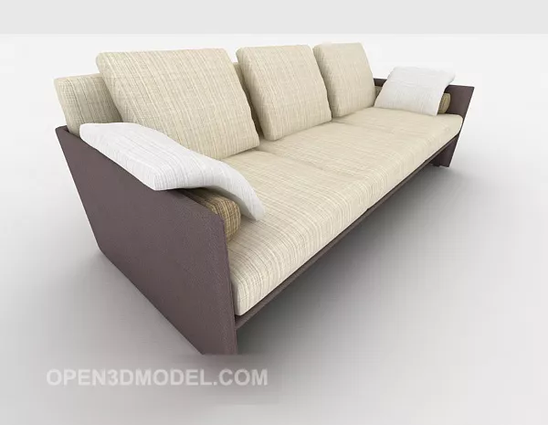 Chinese Home Multi-person Sofa 3d model Chinese Home Multi-person Sofa 3d model