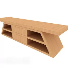 Chinese Home Solid Wood Tv Cabinet 3d model