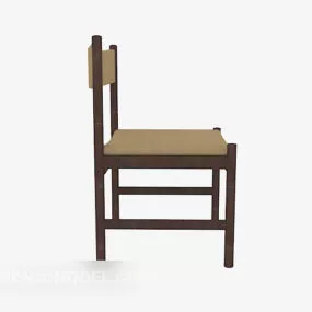 Chinese Home Solid Wood Dining Chair 3d model