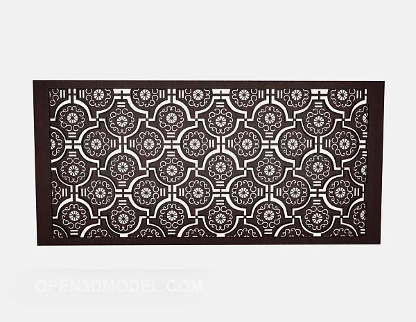 Chinese Home Solid Wood Partition 3d model Chinese Home Solid Wood Partition 3d model