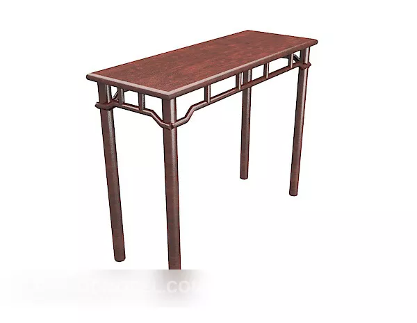 Chinese Home Solid Wood Side Table 3d model Chinese Home Solid Wood Side Table 3d model