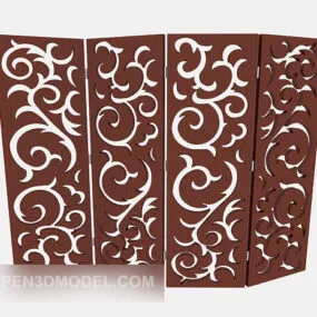 Chinese Hotel Partition Carving 3d model