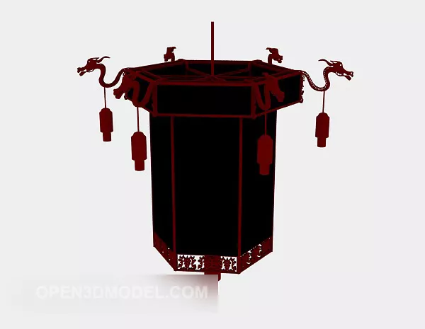 Chinese Lantern Traditional 3d model Chinese Lantern Traditional 3d model