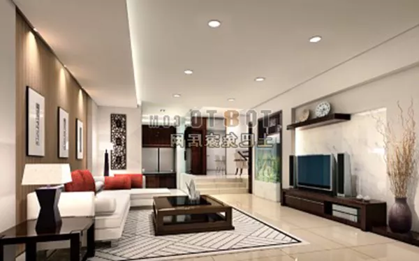 Chinese Living Room Modern Decor 3d model Chinese Living Room Modern Decor 3d model