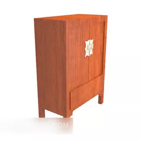 Chinese Locker Mahogany 3d model