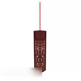 Chinese Mahogany Chandelier 3d model