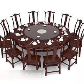 Chinese Mahogany Table 3d model
