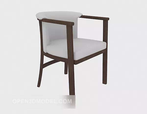 Chinese Minimalist Dining Chair 3d model Chinese Minimalist Dining Chair 3d model