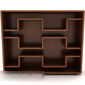 Chinese Minimalist Display Cabinet 3d model