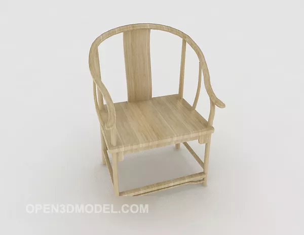 Chinese Minimalist Single Chair Bamboo 3d model Chinese Minimalist Single Chair Bamboo 3d model