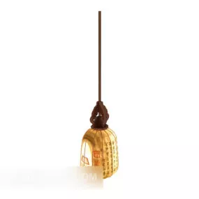 Chinese Solid Wood Chandelier 3d model