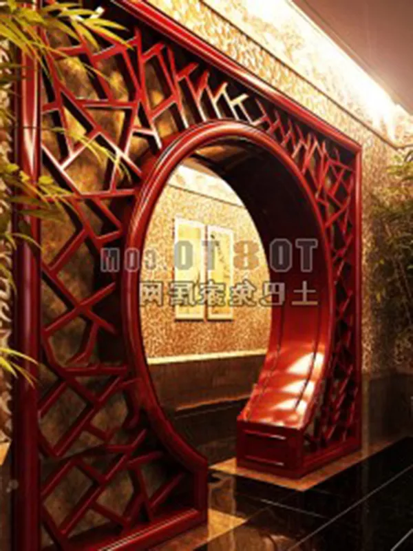 Chinese Port Round Shaped 3d model Chinese Port Round Shaped 3d model
